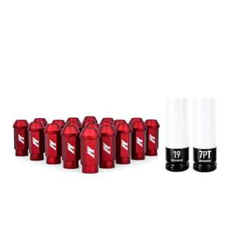 Mishimoto Aluminum Locking Lug Nuts M12x1.5, 20pc Set, Red