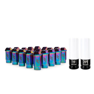 Mishimoto Aluminum Locking Lug Nuts, M12 x 1.25, Neo Chrome