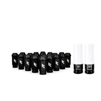 Mishimoto Aluminum Locking Lug Nuts M12x1.25 20pc Set Black