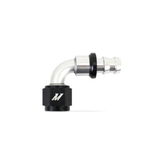 Mishimoto Push-Lock Fitting, -8AN, 90-Degree