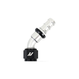 Mishimoto Push-Lock Fitting, -10AN 45 Degree