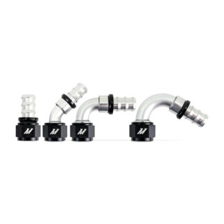 Mishimoto Push-Lock Fitting, -12AN, 45-Degree