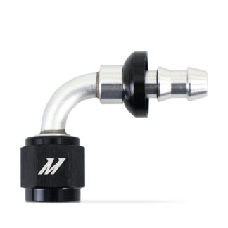 Mishimoto 90-Degree Push Lock Fitting - 4AN