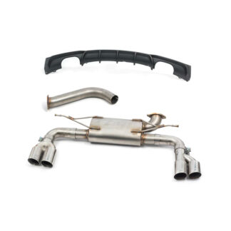 Cobra BMW 320i F30 LCI/F31 LCI 18-19 B48 M-Sport Quad Exit Rear Section - GPF Models ONLY - ** Includes Rear Panel **