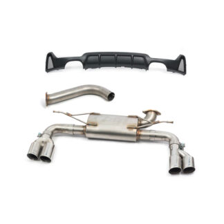 Cobra BMW 420i F32, F33  F36 13-20 B48 M-Sport Quad Exit Rear Section - GPF Models ONLY - ** Includes Rear Panel **