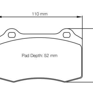 Pagid Racing Brake Pads RS42 BREMBO 07.5146. GT (LOTUS) [CALIPER FAMILY A, C, F]