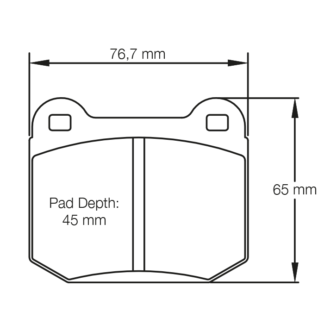 Pagid Racing Brake Pads RST3 HYUNDAI GENESIS COUPE 3.8 TRACK / AP RACING CP5119 D50 / STOPTECH ST25