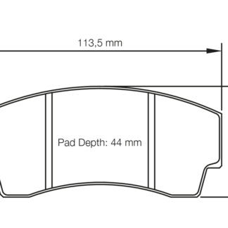Pagid Racing Brake Pads RS42 LOTUS ESPRIT SPORT 300 (93-97)