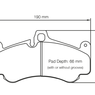 Pagid Racing Brake Pads RSL29 FRONT BRAKE PADS RSL29 PORSCHE 997 GT3/TURBO/GT2/996 GT2/GT3 (18MM)