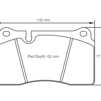 Pagid Racing Brake Pads RSC2 CHEVROLET CORVETTE/FERRARI F430