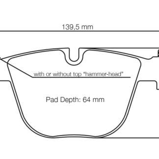 Pagid Racing Brake Pads RSL1 BMW M3 [E90 / E92] / M5 [E60] / M6 [E63 / E64]