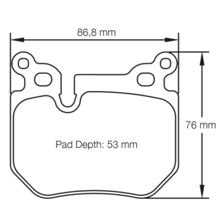Pagid racing pads BMW 135i E82/88 3 series E90 M-Technic Brembo