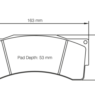 Pagid Racing Brake Pads RST3 AP RACING CP6210 D54 / CP6230 D54 /CP6269 / CP9665 D60