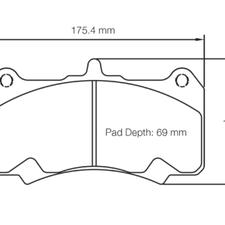 Pagid Racing Brake Pads RSL1 CP7555 D69
