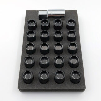 RAYS DURA-LOCK&NUT L42 STRAIGHT M12X1.5 BK (Black)