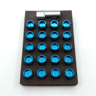 RAYS DURA-LOCK&NUT L42 STRAIGHT M12X1.25 BL (Blue)