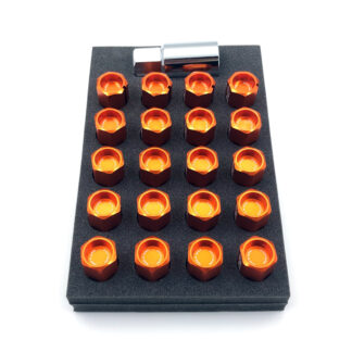 RAYS DURA-LOCK&NUT L42 STRAIGHT M12X1.25 OR (Orange)