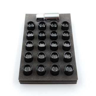 RAYS DURA-LOCK&NUT L42 STRAIGHT M14X1.5 BK (Black)