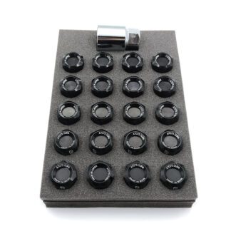 RAYS DURA-LOCK&NUT L32 5H 20PC M12X1.5 BK (Black)