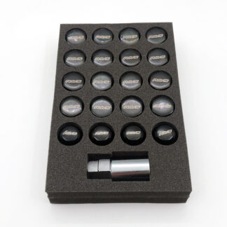 RAYS 19HEX L33 NUT&LOCK 14X1.5/5H BK (Black)