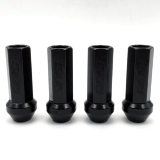 RAYS 17HEX RACING NUT L58 SLONG 4PC 12X1.25BK (Black)