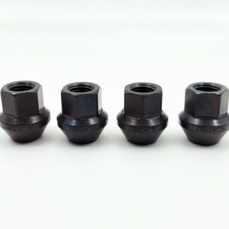 RAYS 17HEX RACING NUT L25 SHORT 4P 12X1.5 BK (Black)