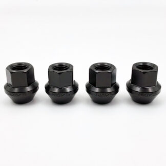 RAYS 17HEX RACING NUT L25 SHORT 4P 12X1.25 BK (Black)