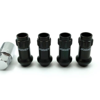 RAYS 17HEX RACING LOCK NUT L48 LONG 12X1.5 BK (Black)