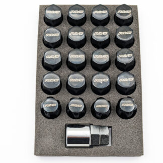 RAYS 19HEX L31 NUT&LOCK 12X1.25/5H BK (Black)