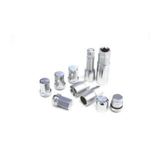 RAYS 19HEX DOUBLE LOCK&NUT 12X1.25 5H 20PC CP (Chrome)