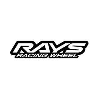 RAYS No.22 RAYS RACING STICKER 140mm MATTE BK