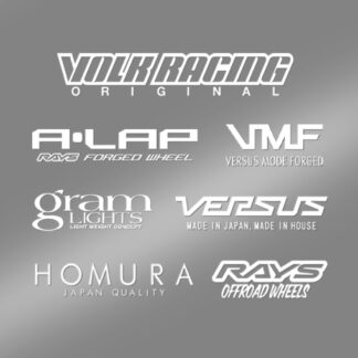 RAYS No.43 LOGO STICKER RAYS OFFROAD W180 WH