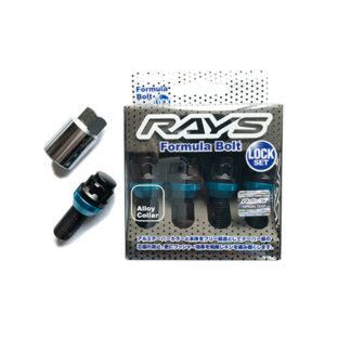 RAYS FORMULA LOCK BOLT 14X1.5 28mm BK/60 4PC (Black)