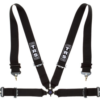 TRS Magnum Superlite 3in/3in - 4 point Harness in Black