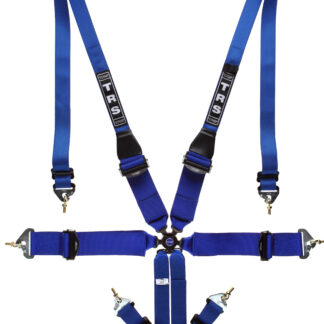 TRS Magnum Ultralite 3in/3in - 6 point HANS Harness in Blue