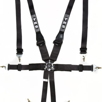 TRS New Pro Superlite 2in/3in- 6 point HANS Harness in Black