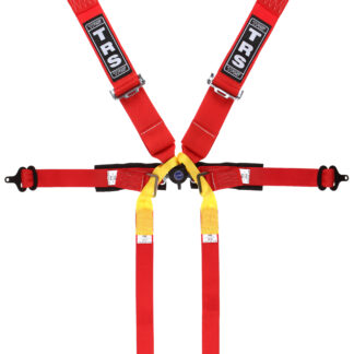 TRS New Pro Single Seater 2in/3in - 6 point Harness in Red