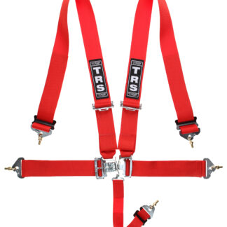 TRS Nascar 3in Lever/Latch - 5 point Harness in Red