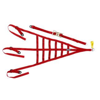 TRS Safety Roll Cage net - non-homologated in Red