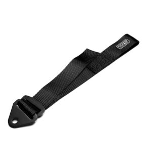 TRS Fabric Tow Eye Strap - bolt on adjustable in Black