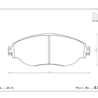 Endless Brake pads ME20 Compound