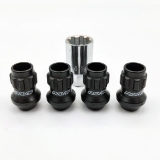 Rays 17HEX RACING LOCKNUT MEDIUM M12x1.25 BK (4)