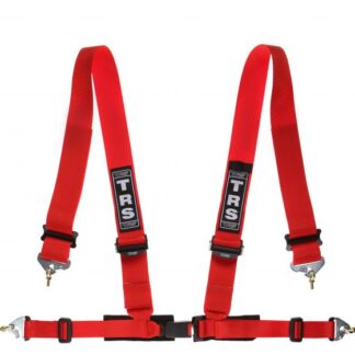 TRS Clubman 75mm Superlite Snap hook - 4point Harness in Red