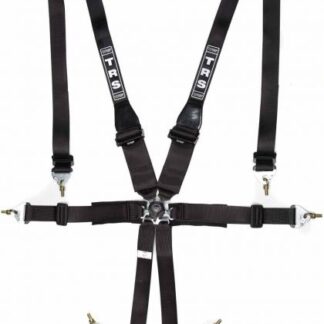 TRS Magnum Superlite 3in/3in - 6 point HANS Harness in Black