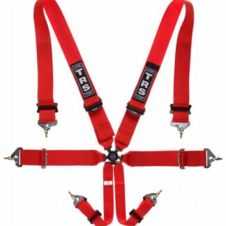 TRS New Pro Ultralite 2in/3in - 6 point Harness in Red