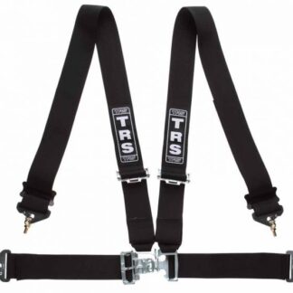TRS Nascar 3in Lever/Latch - 4 point Harness in Black