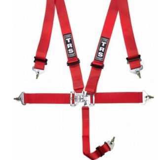 TRS Nascar 2in Lever/Latch - 5 point Harness in Red