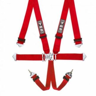TRS Nascar 2in Lever/Latch - 6 point Harness in Red