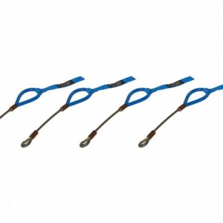 TRS Wire Tow Loop - bolt on fixed length- set of 4 in Blue