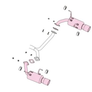 Fujitsubo Authorize S Exhaust SUBARU WRX STI STI A-Line GVB F EJ2
